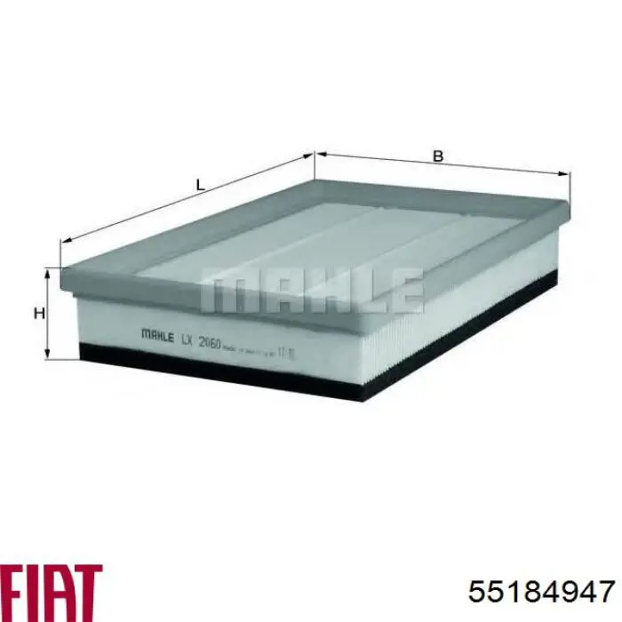 Comprar 55184947 Fiat/Alfa/Lancia Filtro de aire