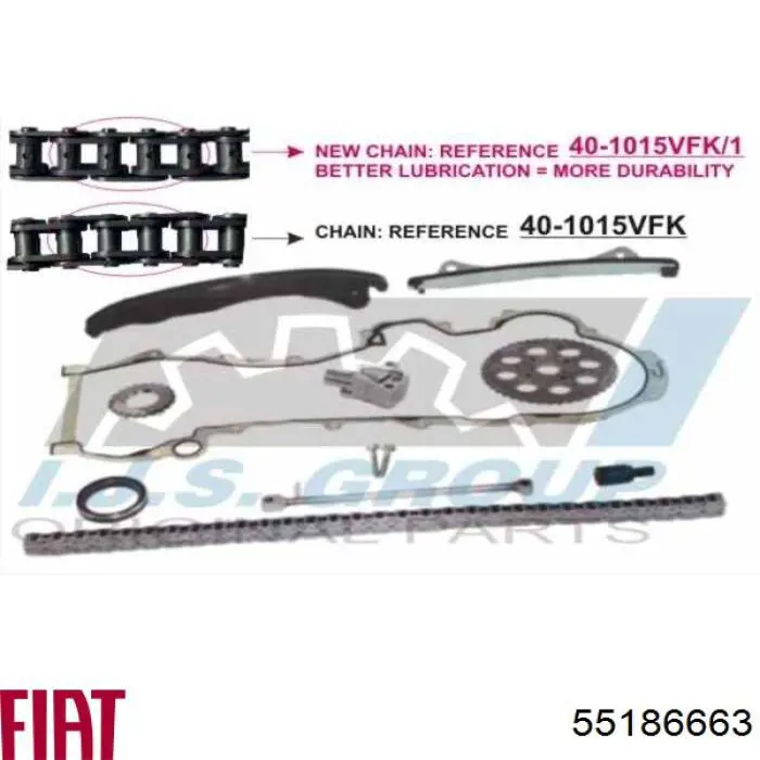 Comprar 55186663 Fiat/Alfa/Lancia Junta de tapa frontal del motor