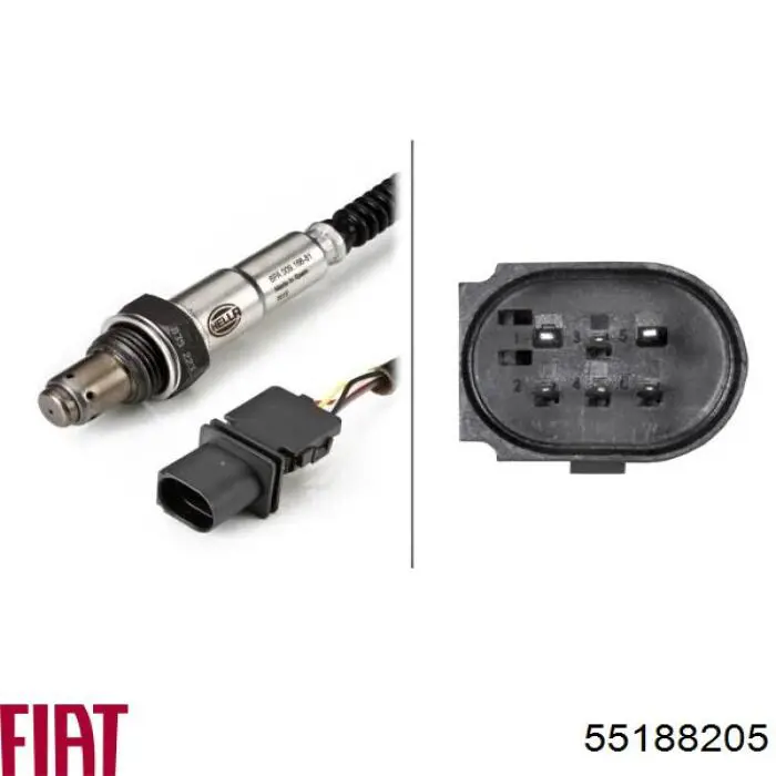 Sensor de oxígeno previo al catalizador Fiat/Alfa/Lancia 55188205 precio, desde 66,79 EUR