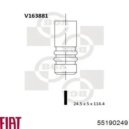 Comprar 55190249 Fiat/Alfa/Lancia Válvula escape