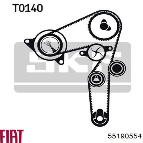 Polea correa distribución 55190554 Fiat/Alfa/Lancia