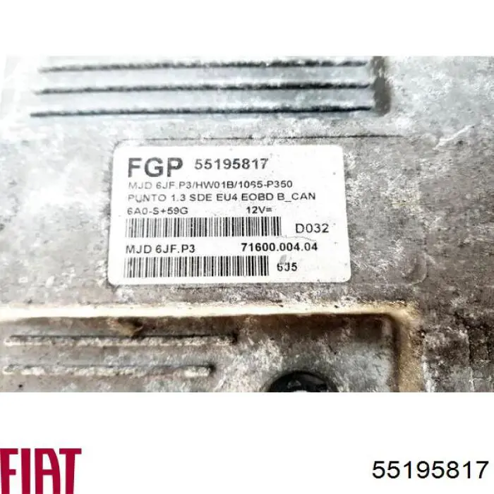 Módulo de control del motor Fiat/Alfa/Lancia 0055195817