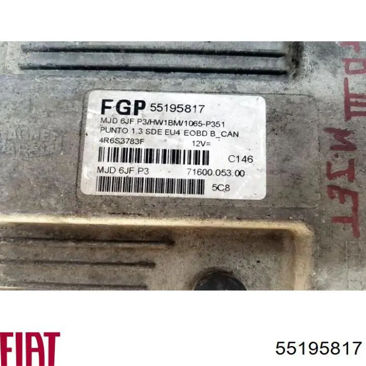 Unidad de control del motor  Fiat/Alfa/Lancia 0055195817 precio, desde 63,89 EUR