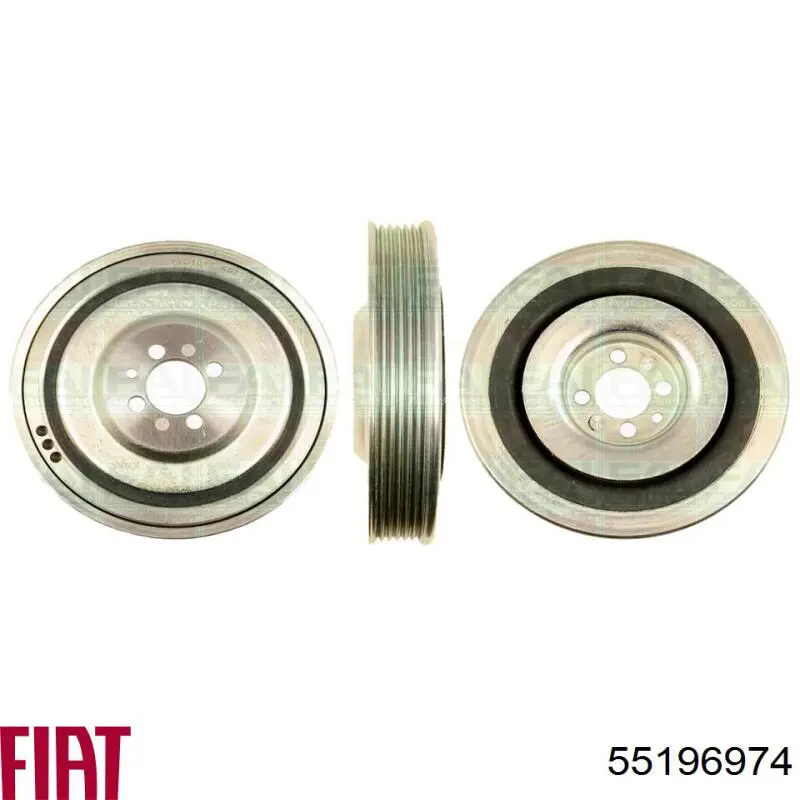 Polea de cigüeñal 55196974 Fiat/Alfa/Lancia
