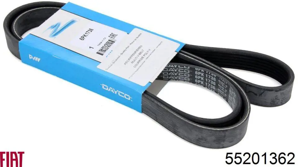 Correa de transmisión trapezoidal Fiat/Alfa/Lancia 55201362 precio, desde 20,42 EUR