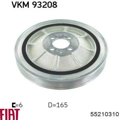Polea del cigüeñal General Motors 93192547 precio, desde 53,95 EUR