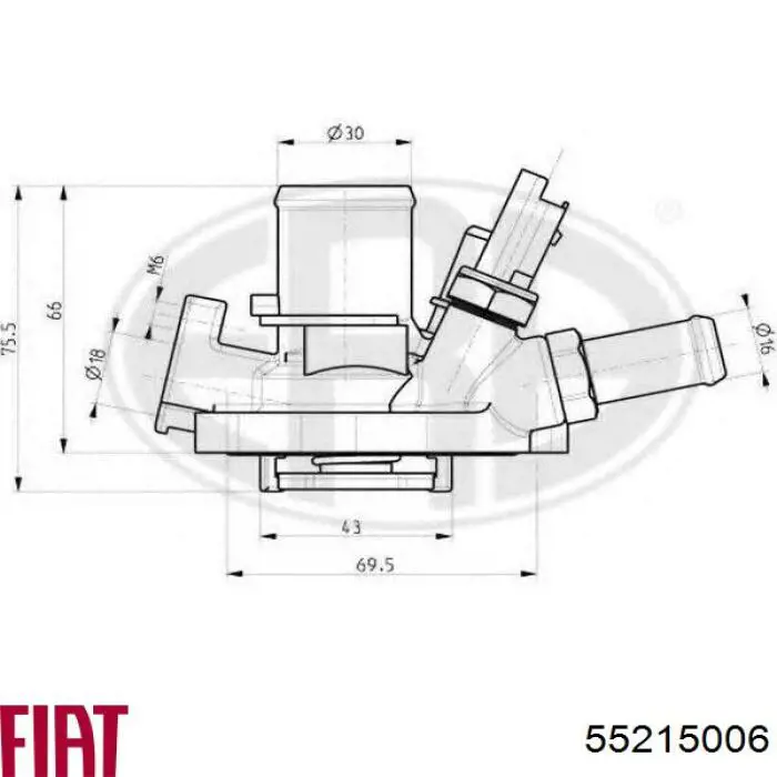 Comprar 55215006 Fiat/Alfa/Lancia Termostato