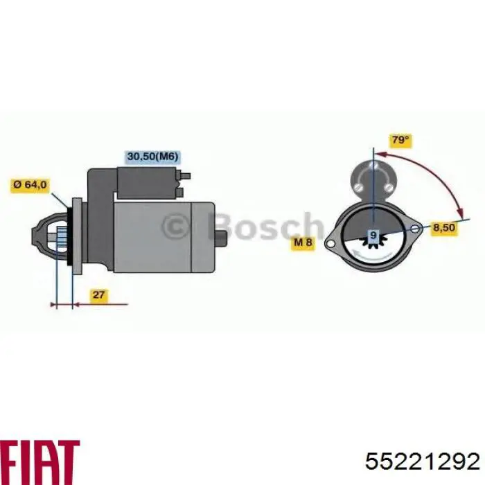 Comprar 55221292 Fiat/Alfa/Lancia Motores de arranque