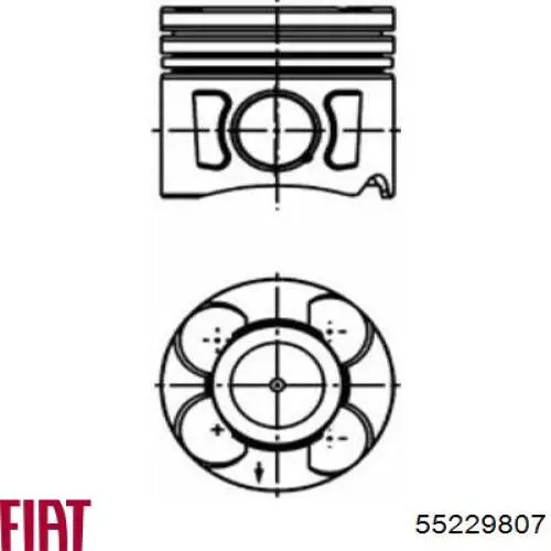 Pistón para cilindro para Fiat Fiorino (225)