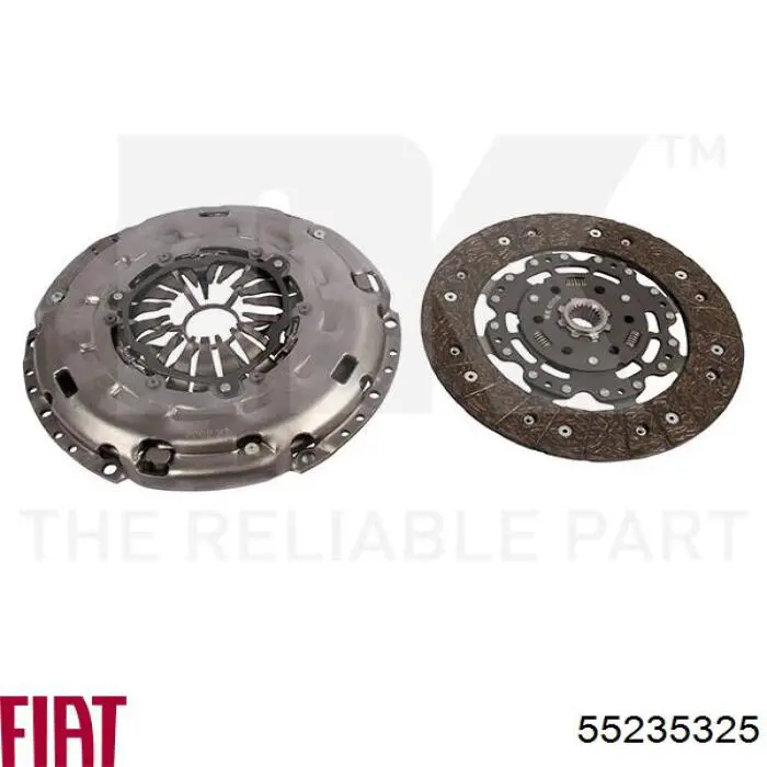 55235325 Fiat/Alfa/Lancia kit de embrague (3 partes)