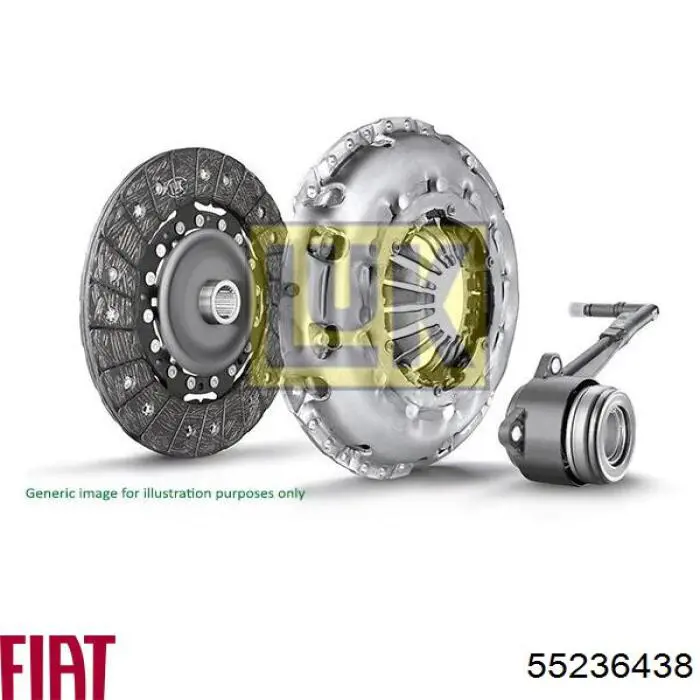 55236438 Fiat/Alfa/Lancia kit de embrague (3 partes)