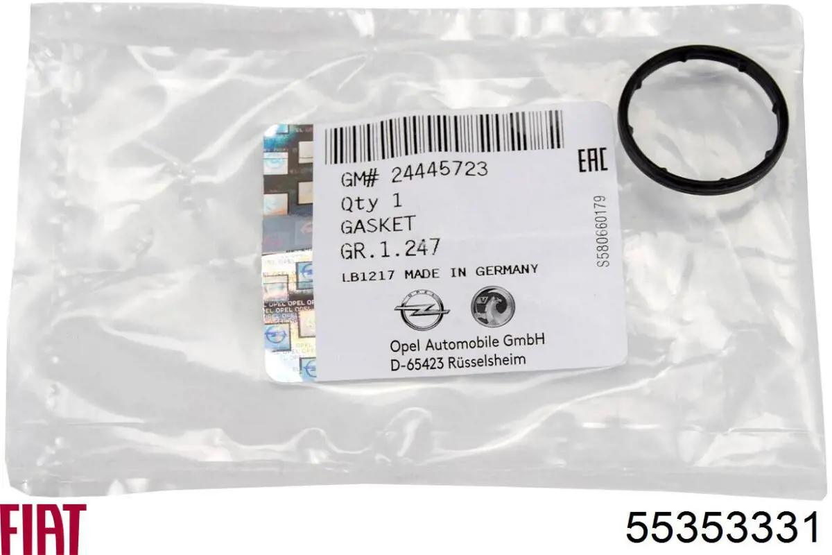 55353331 Fiat/Alfa/Lancia Anillo de sellado del enfriador de aceite
