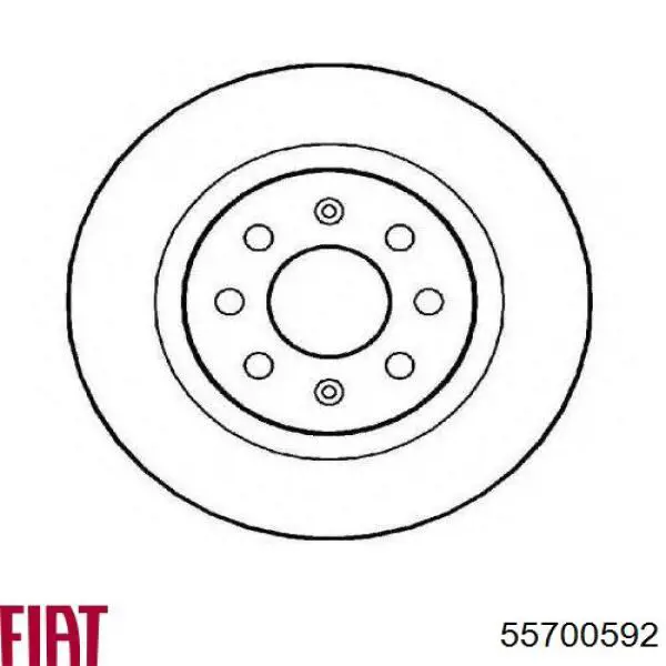 Disco de freno trasero Fiat/Alfa/Lancia 55700592 precio, desde 31,11 EUR