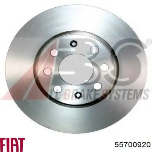 Disco de freno 55700920 Fiat/Alfa/Lancia