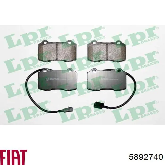 5892740 Fiat/Alfa/Lancia Pastillas delanteras