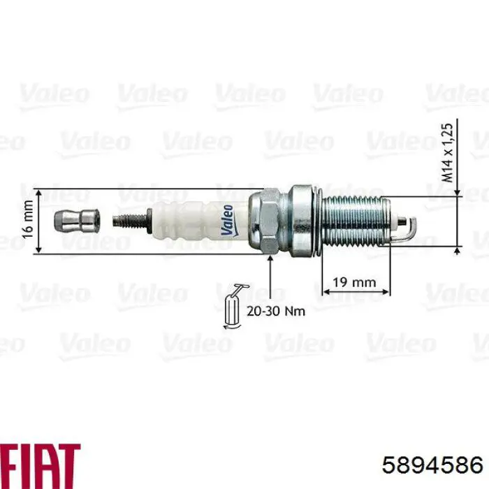 Bujías Fiat/Alfa/Lancia 5894586 precio, desde 5,14 EUR