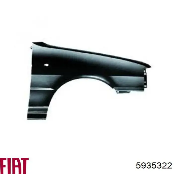 0091200477 Fiat/Alfa/Lancia guardabarros delantero derecho