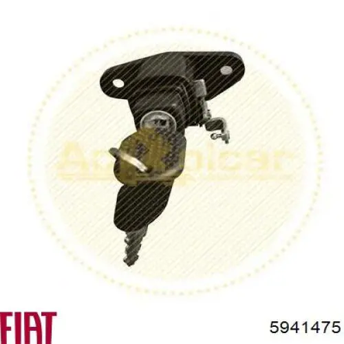 Cilindro de cierre, cerradura de porton para Fiat Uno  146A