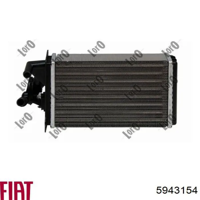 5943154 Fiat/Alfa/Lancia radiador de calefacción