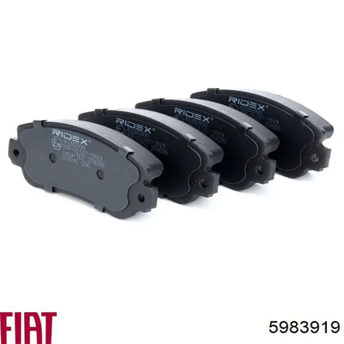 Pastillas de freno delanteras Fiat Tipo 160