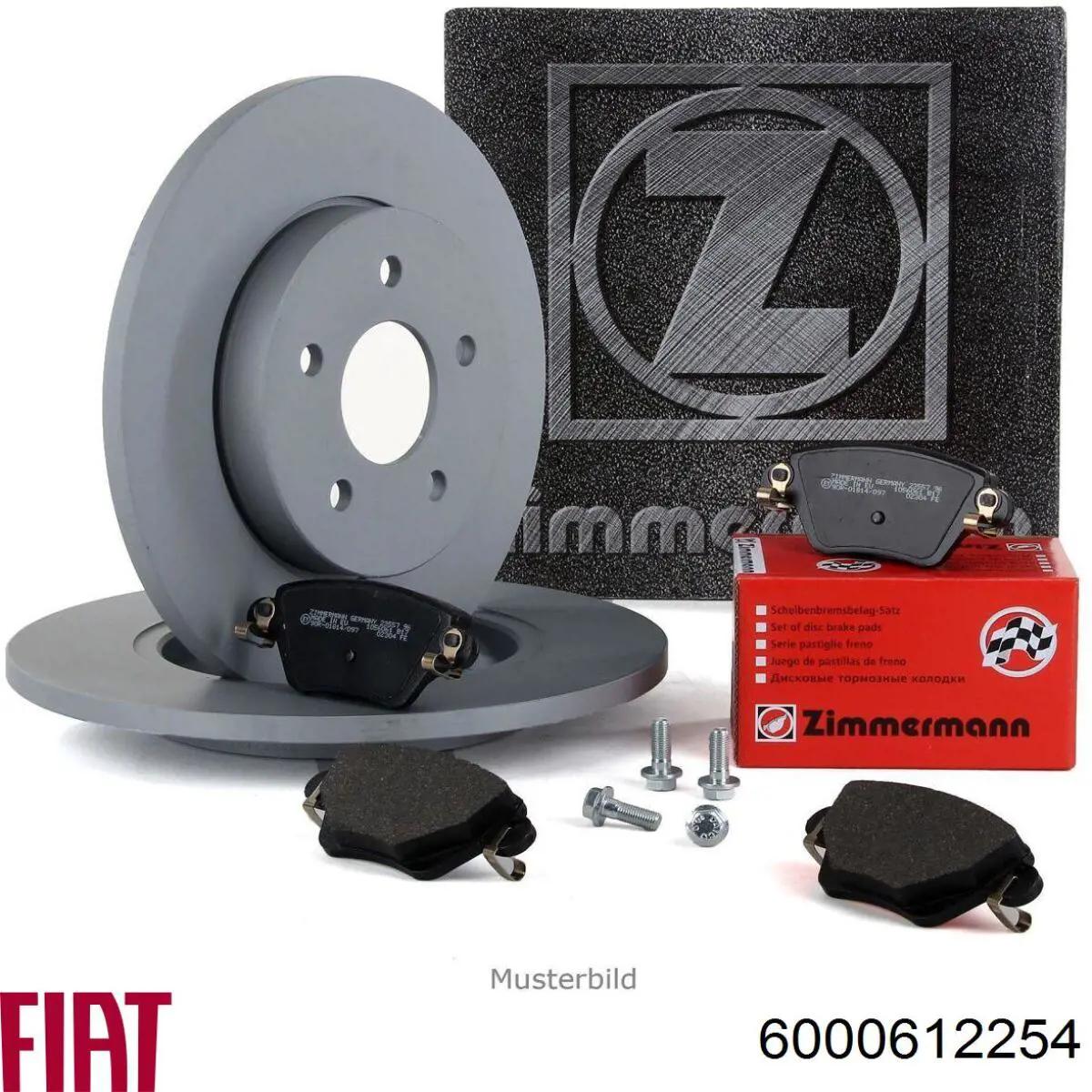 Disco de freno trasero 6000612254 Fiat/Alfa/Lancia