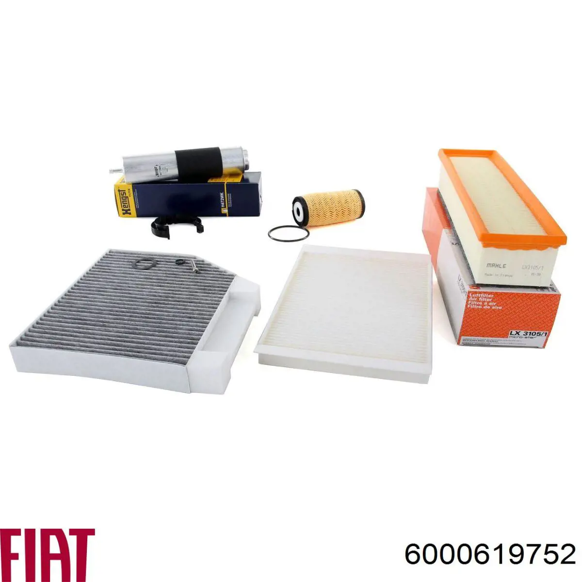 Filtro de aceite motor Fiat/Alfa/Lancia 6000619752