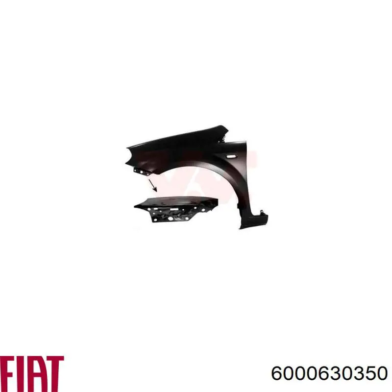 Aleta delantera izquierda Fiat/Alfa/Lancia 6000630350 precio, desde 103,09 EUR