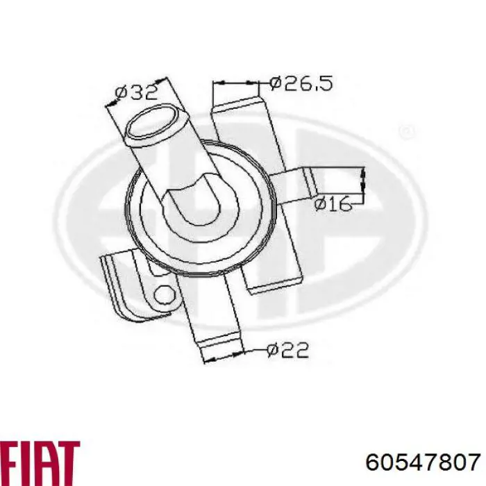 60557407 Fiat/Alfa/Lancia termostato