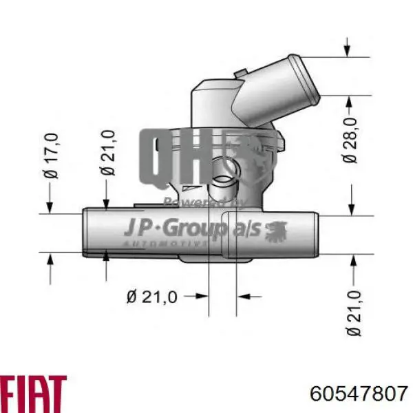 60557407 Fiat/Alfa/Lancia Termostato de agua