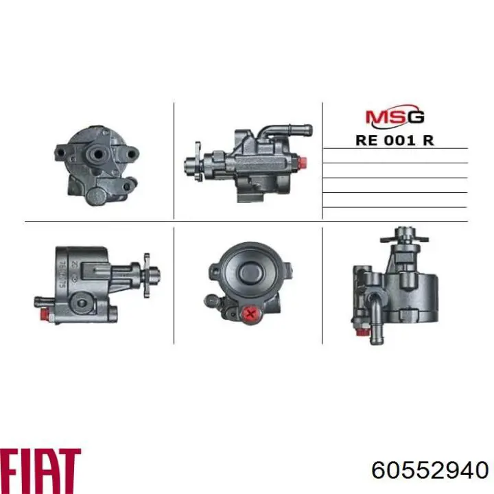 60552940 Fiat/Alfa/Lancia bomba hidráulica de dirección