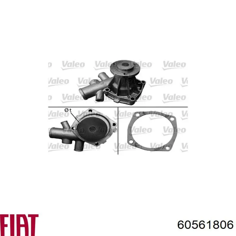 Bomba de agua 60561806 Fiat/Alfa/Lancia