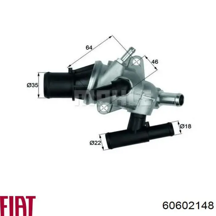 60602148 Fiat/Alfa/Lancia termostato, refrigerante