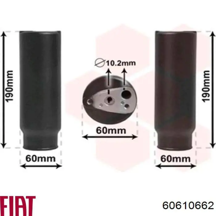 60610662 Fiat/Alfa/Lancia Radiador de aire acondicionado