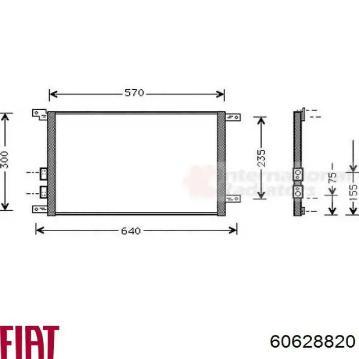 Condensador aire acondicionado Alfa Romeo 147 937