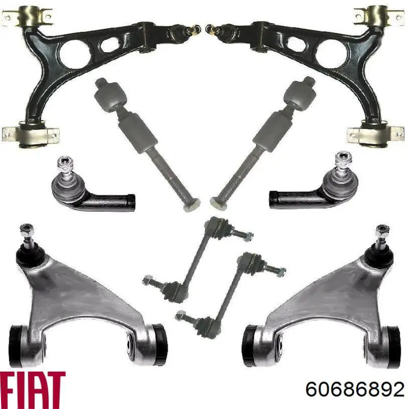 Brazo inferior derecho de la suspensión delantera Fiat/Alfa/Lancia 60686892 precio, desde 85,68 EUR