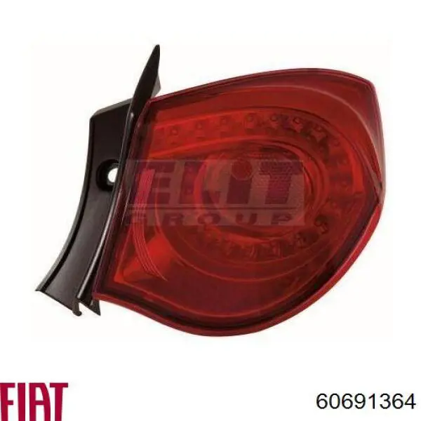 Comprar 60691364 Fiat/Alfa/Lancia Piloto trasero interior derecho