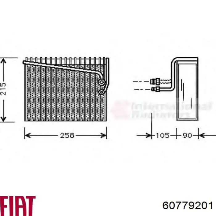Evaporador de aire acondicionado Fiat/Alfa/Lancia 60779201 precio, desde 143,69 EUR