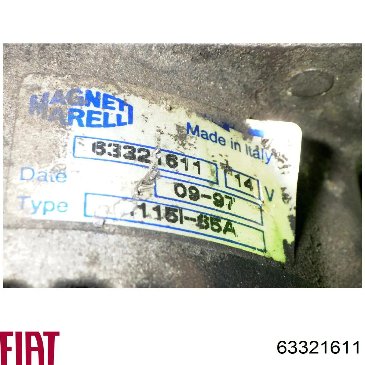 Alternador del motor Fiat/Alfa/Lancia 63321611 precio, desde 79,86 EUR