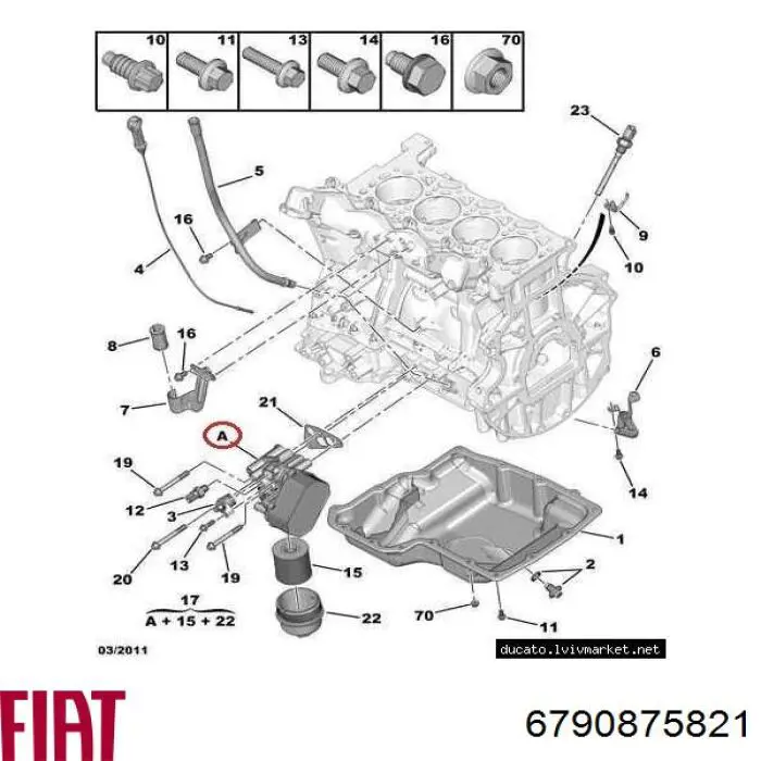 Radiador de aceite debajo del filtro Fiat/Alfa/Lancia 6790875821 precio, desde 49,97 EUR