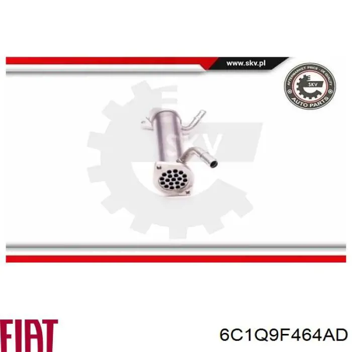 6C1Q9F464AD Fiat/Alfa/Lancia enfriador egr de recirculación de gases de escape