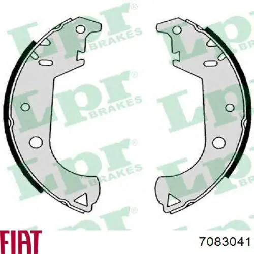 Zapatas de freno 7083041 Fiat/Alfa/Lancia