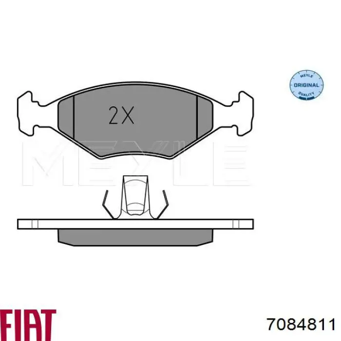 7084811 Fiat/Alfa/Lancia Pastillas delanteras