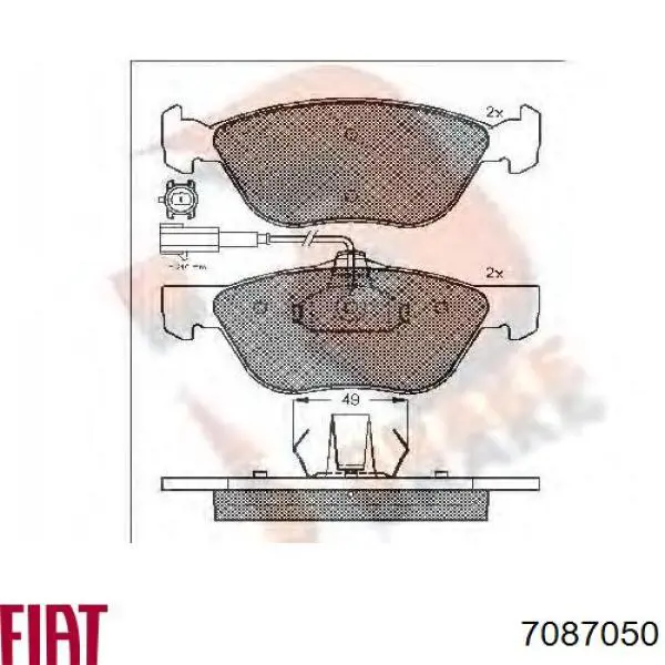 Pastillas de freno delanteras Alfa Romeo 156 932