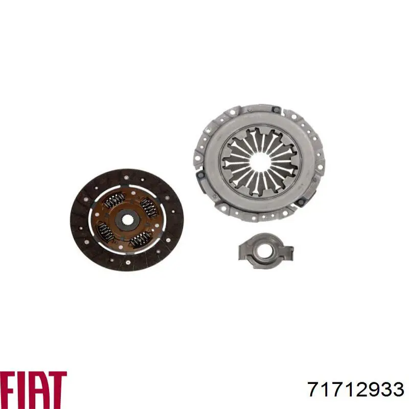 71712933 Fiat/Alfa/Lancia kit de embrague (3 partes)