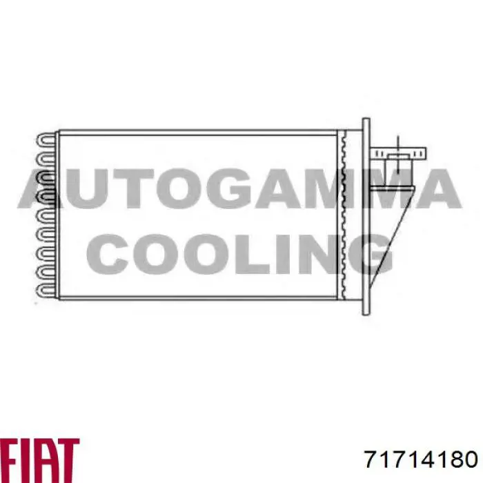 71714180 Fiat/Alfa/Lancia radiador de calefacción