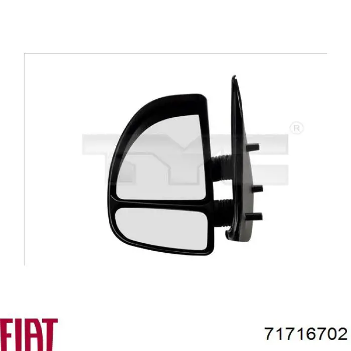 L0381 SPJ Cristal de espejo retrovisor exterior izquierdo