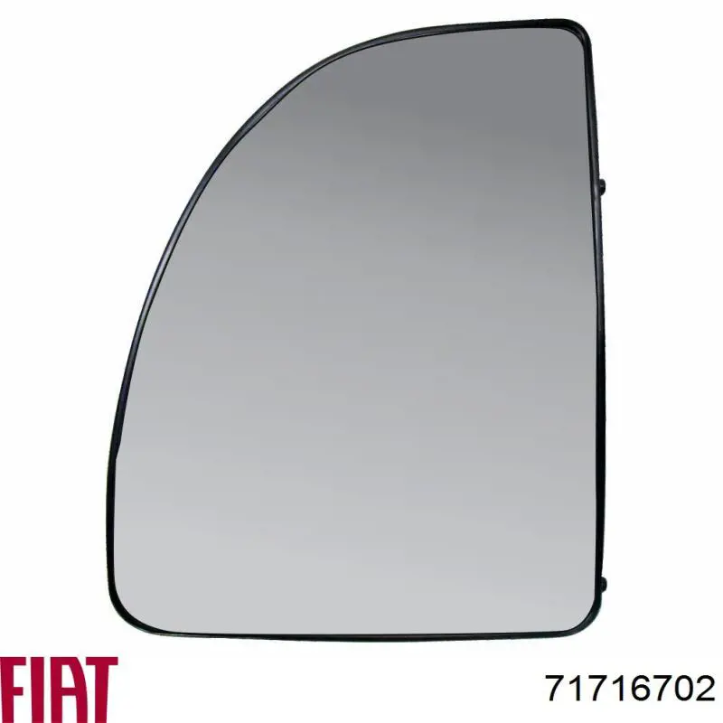 7750626 Fiat/Alfa/Lancia cristal de espejo retrovisor exterior izquierdo