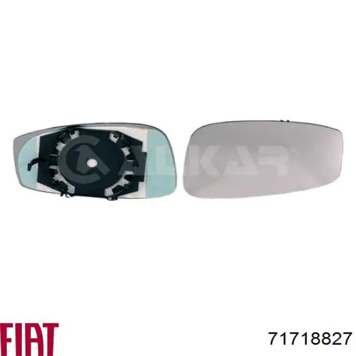 71718827 Fiat/Alfa/Lancia cristal de espejo retrovisor exterior derecho