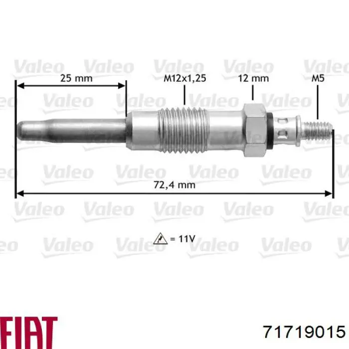 Bujías incandescentes Fiat/Alfa/Lancia 71719015 precio, desde 9,86 EUR