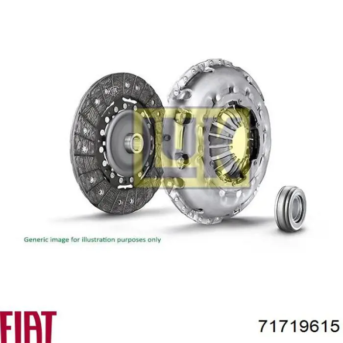 71719615 Fiat/Alfa/Lancia kit de embrague (3 partes)